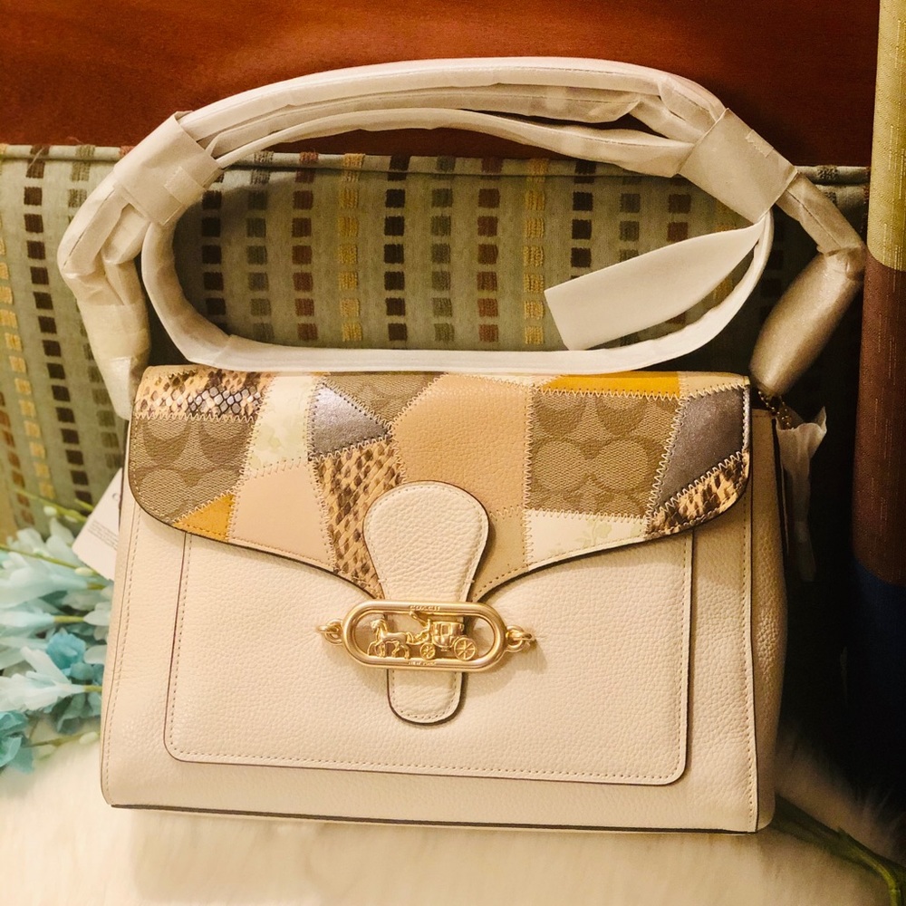 COACH Jade Messenger with Patchwork